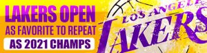 Lakers Open as Favorite to Repeat as 2021 Champs