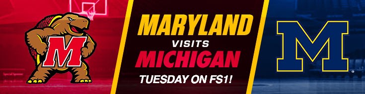 Maryland Terrapins visits Michigan Wolverines Basketball Betting on FS1
