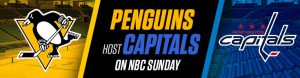 Penguins Host Capitals on NBC Sunday