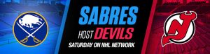 Sabres Host Devils Saturday on NHL Network