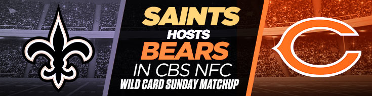 Saints Host Bears in CBS NFC Wild Card Sunday Matchup