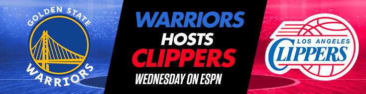 Warriors Host Clippers Wednesday on ESPN