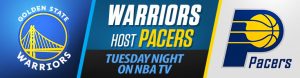 Warriors Host Pacers Tuesday Night on NBA TV