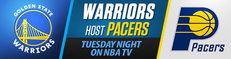 Warriors Host Pacers Tuesday Night on NBA TV