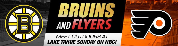 Bruins and Flyers Meet Outdoors at Lake Tahoe Sunday on NBC!
