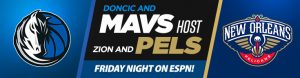 Doncic and Mavs Host Zion and Pels Friday Night on ESPN NBA Betting (February 12, 2021)