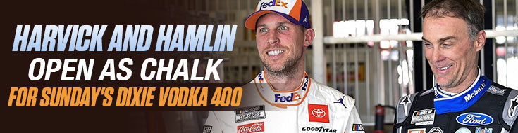 Harvick And Hamlin Open as Chalk for the Dixie Vodka 400 Betting Odds (February 28, 2021)