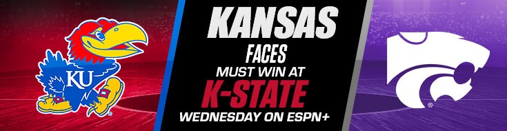 Kansas Jayhawks Must Win at K-State NCAA Basketball on ESPN+ (Wednesday, February 17, 2021)