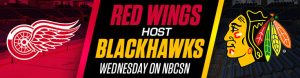 Red Wings Host Blackhawks Wednesday on NBCSN