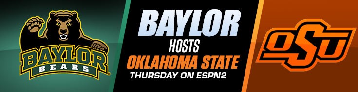 Baylor Hosts Oklahoma State Thursday on ESPN2