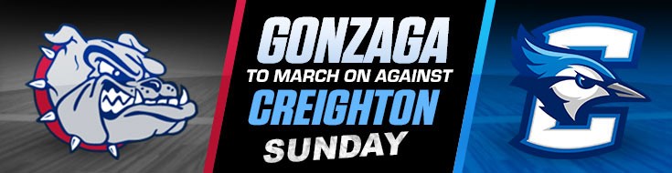 Creighton Blue Jays vs. Gonzaga Bulldogs Sweet Sixteen Betting Odds (03-28-21)