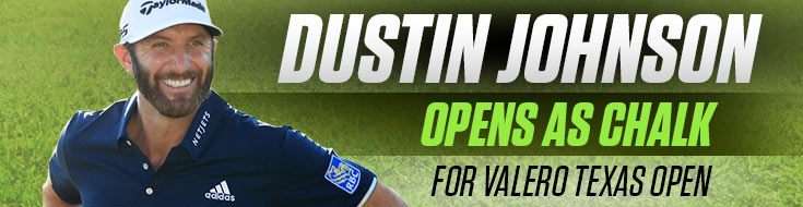 Dustin Johnson Opens as Chalk for Valero Texas Open Betting (April 1-4, 2021)