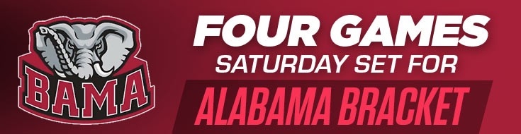 Four NCAA Basketball Betting Games Saturday Set for Alabama Bracket (March 20, 2021)