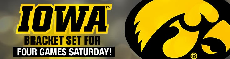Iowa Bracket Set for Four Games Saturday!