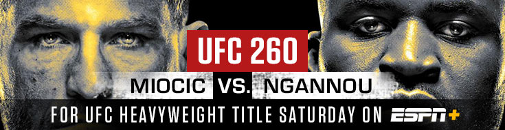 Miocic vs. Ngannou for UFC Heavyweight Title Saturday on ESPN+ Betting Odds & Picks (03-27-21)