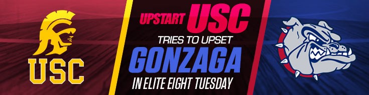 USC Trojans vs. Gonzaga Bulldogs Elite Eight Betting Lines & Analysis (03:30:21)