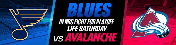 Colorado Avalanche vs. St. Louis Blues NHL Betting Odds Saturday on NBC (04-24-2021)