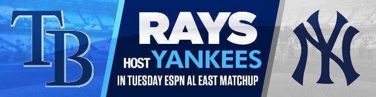 MLB Betting Odds Matchup New York Yankees vs. Tampa Bay Rays on Tuesday (May 11, 2021)