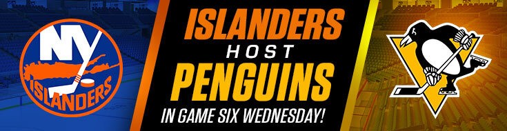 Penguins vs. Islanders Game 6 NHL Betting on Wednesday (May 26, 2021)