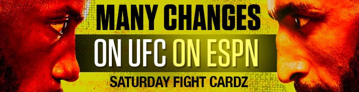 UFC Fight Night on ESPN Main Card Betting Odds on Saturday (May 08, 2021)