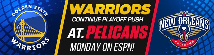 Warriors Continue Playoff Push at Pelicans Monday on ESPN! (May 03, 2021)