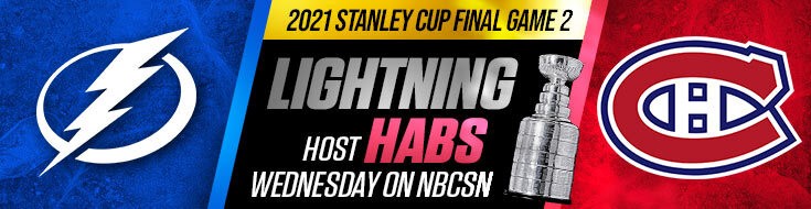 2021 Stanley Cup Final Game 2 Odds Canadiens vs. Lightning (06-30-2021)