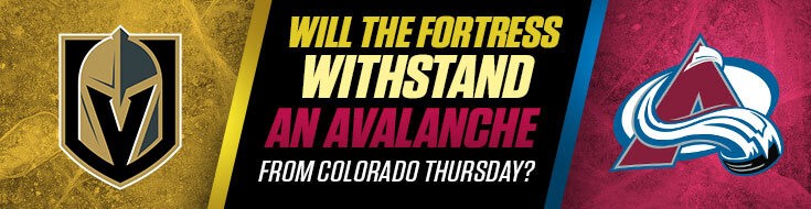 Colorado Avalanche vs. Vegas Golden Knights NHL Odds on June 10, 2021