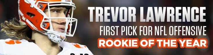 Trevor Lawrence First Pick for NFL Offensive Rookie of the Year