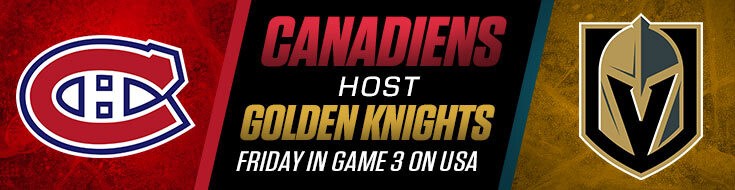 Vegas Golden Knights vs. Montreal Canadiens Game 3 Odds (06-18-2021)