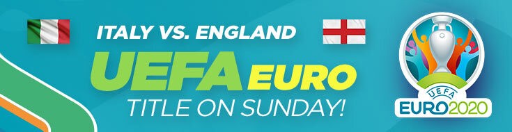 UEFA Euro Final Italy vs. England Betting Odds on Sunday, July 11, 2021