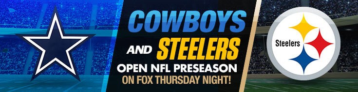 NFL Betting Odds Dallas Cowboys vs. Pittsburgh Steelers (08-05-2021)
