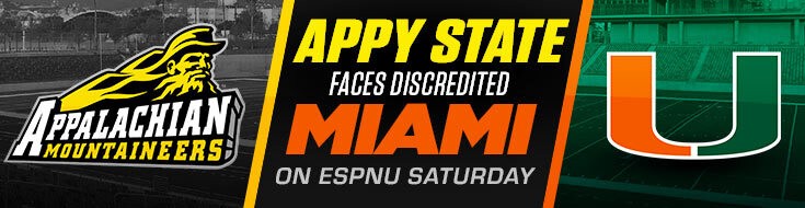 NCAAF Betting Appalachian State Mountaineers vs. Miami Hurricanes (09-11-2021)