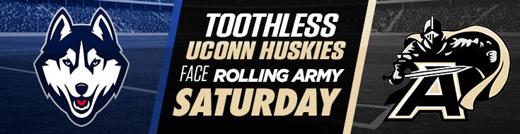 NCAAF Betting Connecticut Huskies vs. Army Black Knights (09-18-2021)
