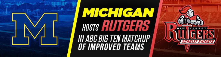 NCAAF Betting Rutgers Scarlet Knights vs Michigan Wolverines (09-25-2021)