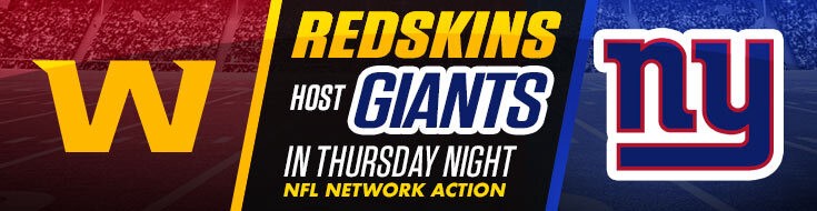 New York Giants vs. Washington Football Team NFL Odds (09-16-20201)