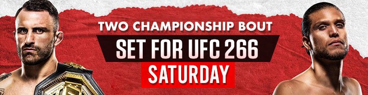 UFC 266 Betting Odds & Picks Volkanovski vs. Ortega Main Card (09-25-2021)