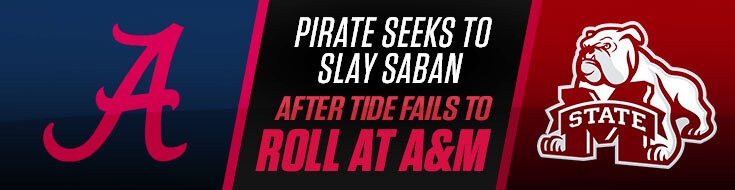 Alabama Crimson Tide vs. Mississippi State Bulldogs NCAAF Odds (10-16-2021)