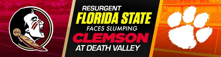 Florida State Seminoles vs. Clemson Tigers NCAAF Betting Odds (10-30-2021)