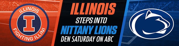 Illinois Fighting Illini vs. Penn State Nittany Lions NCAAF Odds (10-23-2021)