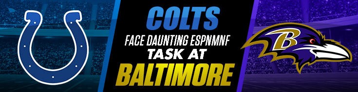 Indianapolis Colts vs. Baltimore Ravens on Monday NFL Odds (10-11-2021)
