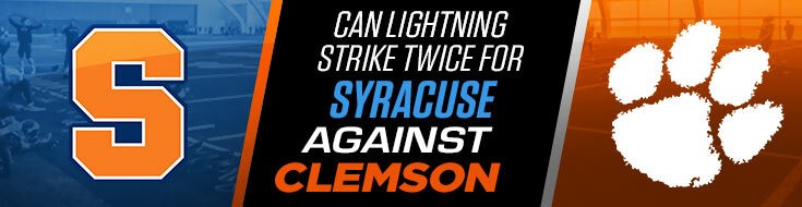 NCAAF Betting Odds Clemson Tigers vs. Syracuse Orange (10-15-2021)