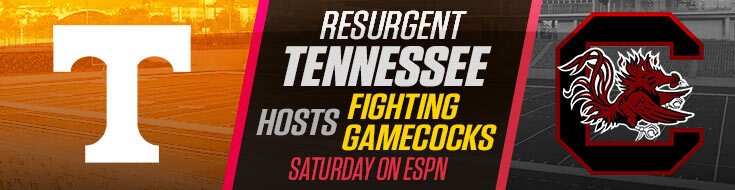 South Carolina Gamecocks vs. Tennessee Volunteers Odds (10-09-2021)