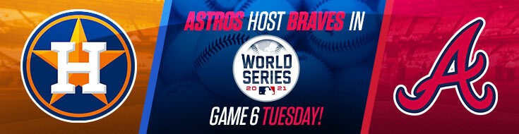 2021 World Series Game 6 Braves vs. Astros Betting Odds (11-02-2021)