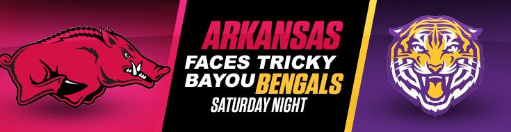 Arkansas Razorbacks vs. LSU Tigers NCAAF Betting Odds (11-13-2021)