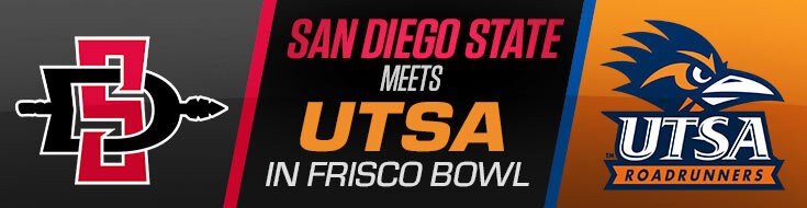 Frisco Bowl Odds UTSA Roadrunners vs. San Diego State Aztecs (12-21-2021)