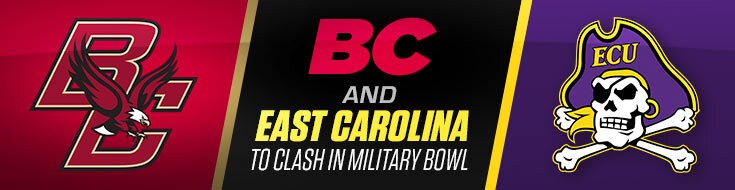 Military Bowl Picks Boston College vs. East Carolina Pirates (12-27-2021)