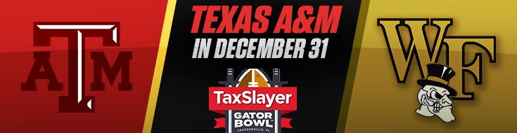 Texas A&M vs. Wake Forest at Gator Bowl Betting Odds (12-31-2021)
