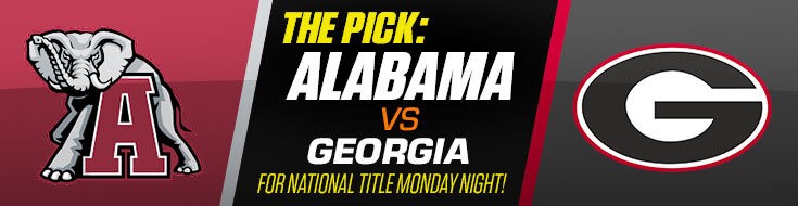 Alabama vs. Georgia for National Title Monday Night