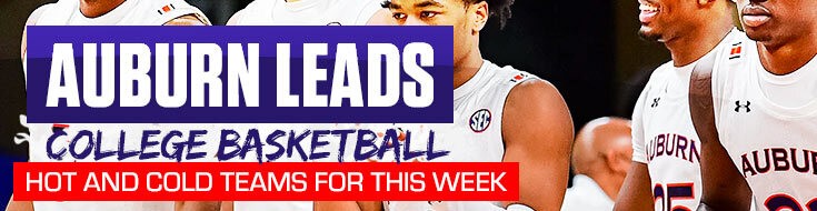 Auburn Leads College Basketball Hot and Cold Teams for This Week