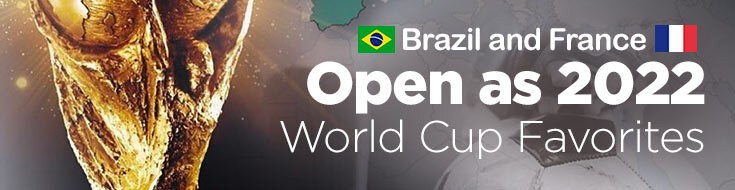 Brazil & France Open as 2022 World Cup Qatar Favorites